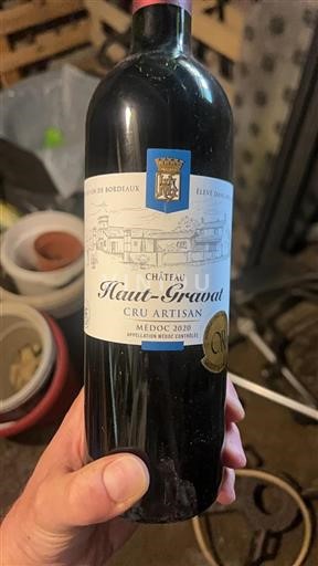 Bordeaux Médoc Château Haut-Gravat Cru Artisan 2020