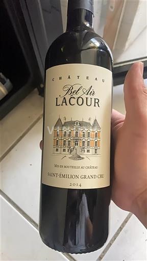 Bordeaux Saint-Émilion Grand Cru Château Bel Air Lacour 2014