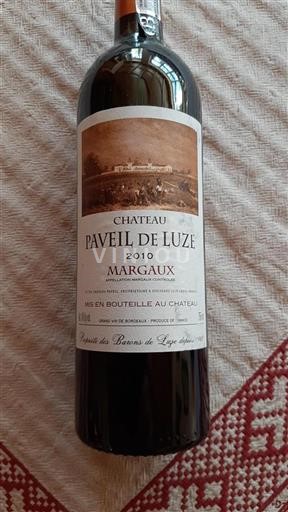 Bordeaux Margaux Paveil de Luze 2010
