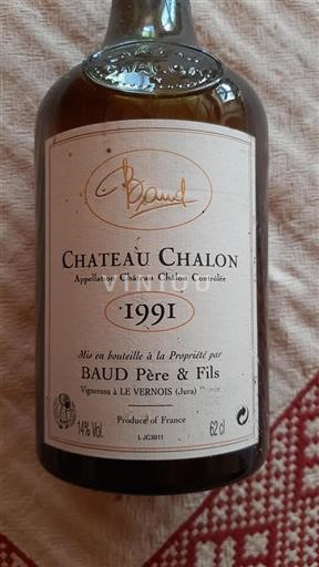 Jura Château-chalon Château Chalon 1991