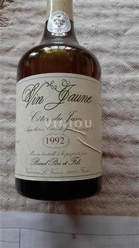 Jura Côtes du Jura Baud Père Et Fils Vin Jaune 1992