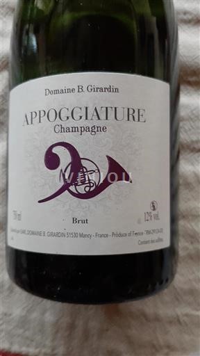 Samppanja Domaine B. Girardin Appoggiature Ei vuosikertaa