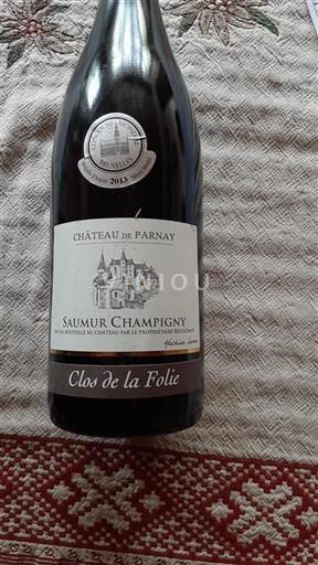 Loirevallei Saumur-champigny Château Parnay Clos de la Folie 2013