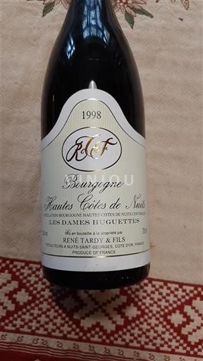 Bourgondië Hautes Côtes de Nuits René Tardy & Fils Les Dames Huguettes 1998