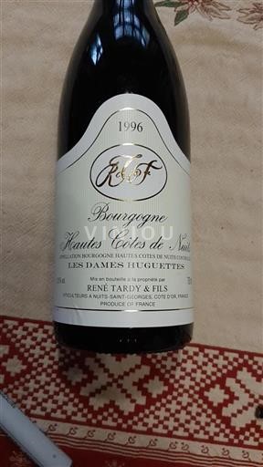 Bourgondië Hautes Côtes de Nuits René Tardy & Fils Les Dames Huguettes 1996