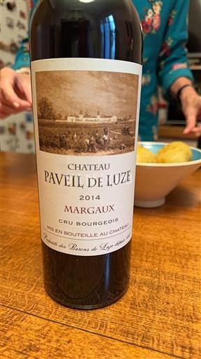 Bordéus Margaux Cru Bourgeois Paveil de Luze 2014