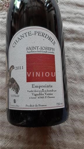 Rhônen laakso Saint-Joseph Domaine Chante-Perdrix Empreinte 2011