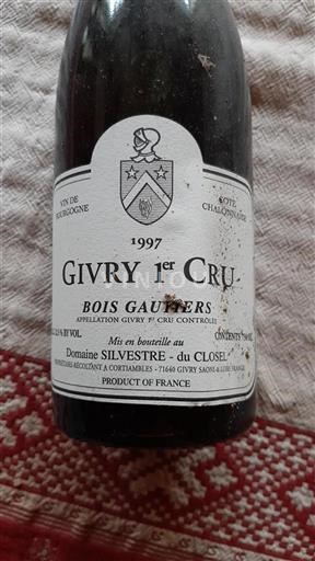 Burgundija Ni doloceno Premier Cru Domaine Silvestre du Closel Bois Gauthiers 1997