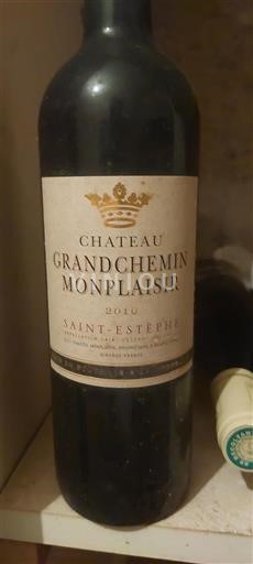 Bordeaux Saint-Estèphe Grandchemin Monplaisir 2010