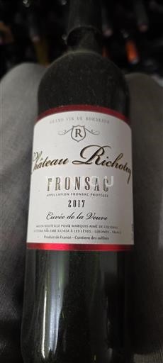 Bordeaux Fronsac Château Richotey de la Veuve 2017