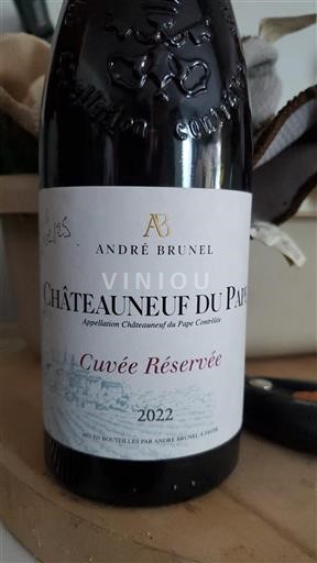 Vallée du Rhône Châteauneuf-du-pape André Brunel Réservée 2022
