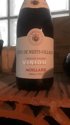 Bourgogne Côte de nuits villages Domaine Moillard Vieilles Vignes 2020