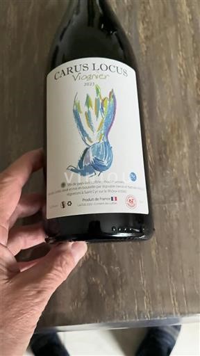 Vin Blanc sec Carus Locus 2023 France Alpes et pays Rhodaniens Collines rhodaniennes