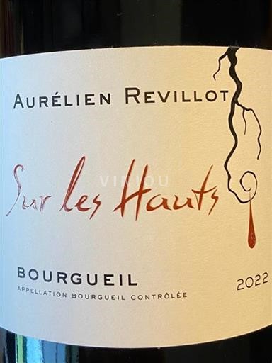 Valle della Loira Bourgueil Aurélien Revillot Sur les Hauts 2022