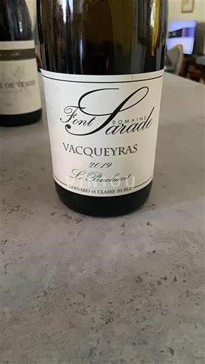 Vallée du Rhône Vacqueyras Font Sarade Le Penchant 2019