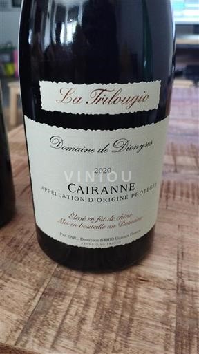 Údolí Rhôny Cairanne Domaine Dionysos La Trilogie 2020