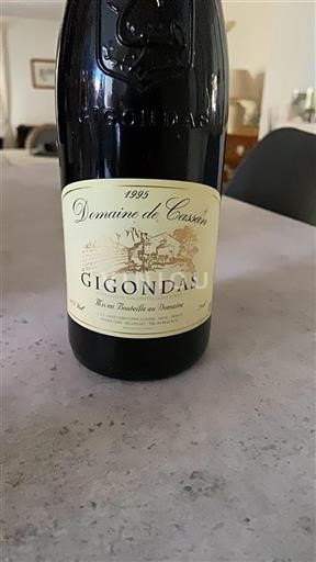Valle del Rodano Gigondas Domaine Cassan 1995