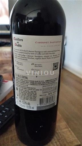 Maipo Valley Maipo Central Casillero del Diablo Cabernet Sauvignon 2021