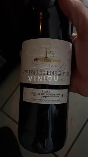 Bordeaux Blaye-Côtes-de-Bordeaux Château Bois la Font 2014
