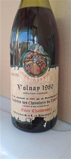 Bourgogne Volnay Emile Chandesais 1980
