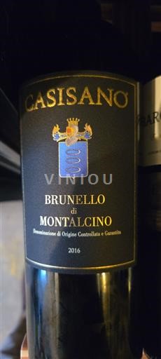 Vin Rouge sec Casisano 2016 Italie Toscane Brunello di Montalcino DOC