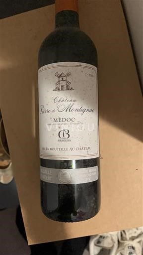Bordeaux Médoc Cru Bourgeois Château Pierre de Montignac 2010