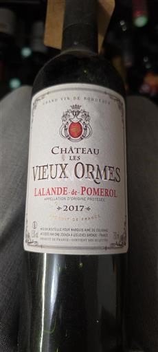 Burdeos Lalande-de-Pomerol Château Les Vieux Ormes 2017