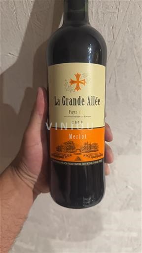 Languedoc et Roussillon Pays d'oc La Grande Allée Merlot 2019