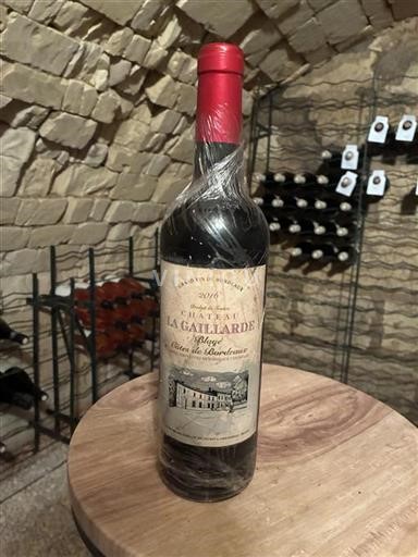 Vin Rouge sec Château La Gaillarde 2016 France Bordeaux Blaye-côtes-de-bordeaux