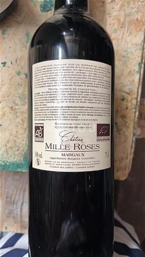 Bordeaux Margaux Château Mille Roses 2019