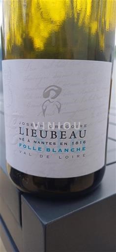 Vallée de la Loire Gros-plant-du-pays-nantais Domaine Lieubeau Folle Blanche 2023