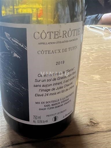 Údolí Rhôny Côte-rôtie Earl Maison Stephan Coteaux de Tupin 2019