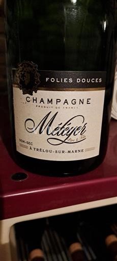 Champagne Méteyer Folies Douces Icke årgångsbetecknad