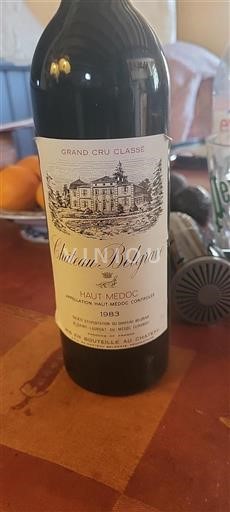 Burdeos Haut-Médoc Grand Cru Château Belgrave 1983