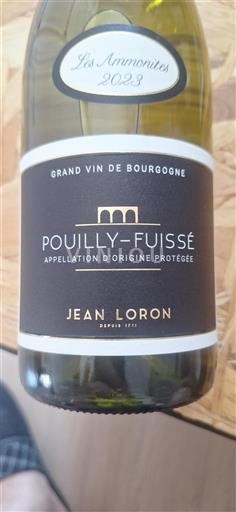 Borgogna Pouilly-fuissé Jean Loron Les Ammonites 2023