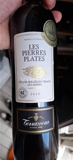 Rosellón No especificado Terrassous Les Pierres Plates 2020