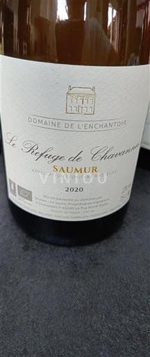 Vallée de la Loire Saumur Domaine L'Enchantoir Le Refuge de Chavannes 2020