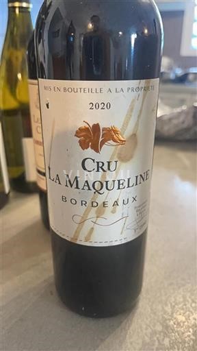 Bordeaux Cru La Maqueline 2020