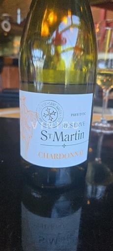Languedoc et Roussillon Pays d'oc St Martin Réserve 2023