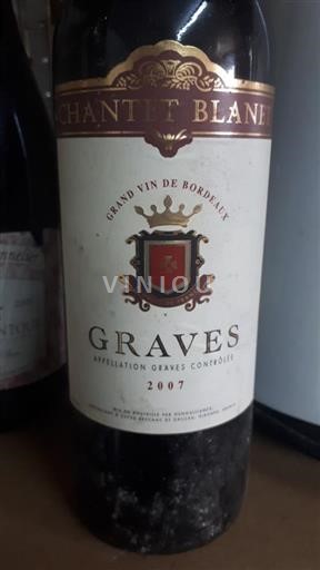 Bordeaux Graves Château Chantet Blanet 2007