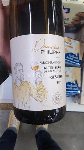 Alsace Ikke specificeret Grand Cru Domaine Philippe Riesling Ikke årgangsbestemt