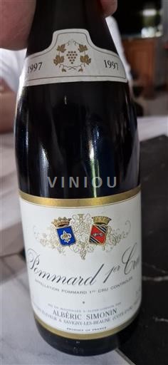 Bourgogne Pommard Premier Cru Albéric Simonin 1997