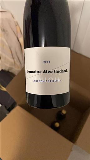 Beaujolais Morgon Domaine Mee Godard Morgon Corcelette 2018