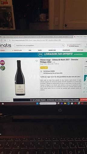 Vallée de la Loire Chinon Domaine Philippe Alliet Coteau de Noire 2021