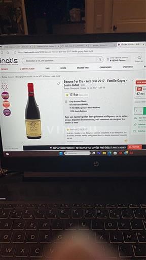 Burgundsko Nespecifikováno Premier Cru Louis Jadot Aux Cras 2017