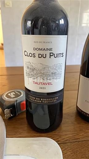 Vin Rouge sec Tautavel Domaine Clos du Puits 2021 France Roussillon