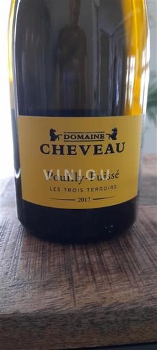 Burgund Pouilly-fuissé Domaine Cheveau Les Trois Terroirs 2017