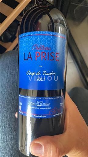 Bordeaux Blaye-Côtes-de-Bordeaux Château La Prise Coup de Foudre 2017