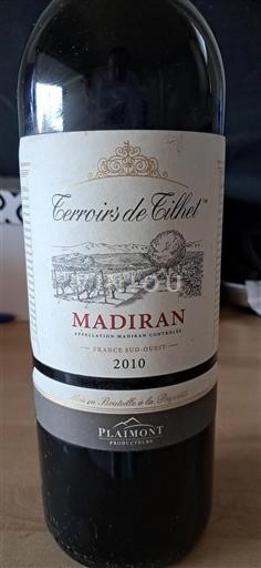 Sud-Ovest Madiran Plaimont Terroirs de Tilhet 2010