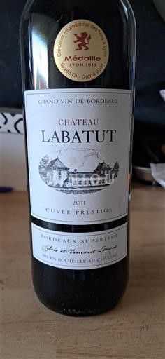 Bordeaux Bordeaux Supérieur Château Labatut Prestige 2011